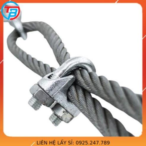 Cóc khóa dây cáp, cóc siết cáp Phi 12 15 18 20 mm - Cáp Thép Thái Bình Vina