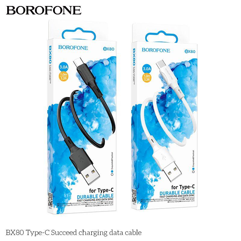 Dây Sạc Nhanh Micro, TypeC, I.P BX80 Chính Hãng, Cáp Sạc 2.4A Borofone Bảo Hành 12 Tháng