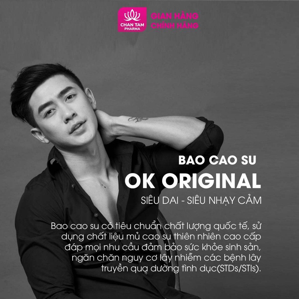 Bao cao su OK không mùi original – hộp 144 cái