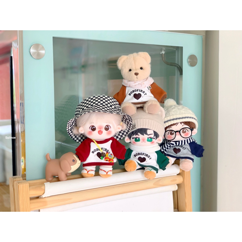 Sweater hoạ tiết loang phong cách retro cho bé doll 20cm 10cm