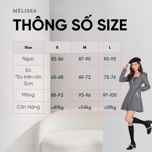 Váy kẻ xanh Sammie Dress, Váy chữ A kẻ xanh sơ mi cotton tôn dáng cho nàng công sở, du lịch