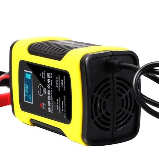 Sạc bình ắc quy 12V/6A 4-120AH có khử sunfat  sạc được cả bình khô và nước