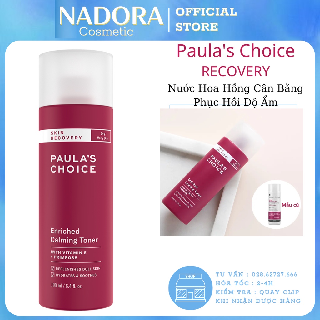 Nước hoa hồng cân bằng PAULA'S CHOICE SKIN RECOVERY Enriched Calming Toner