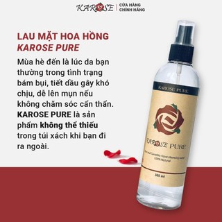 Nước lau mặt KAROSE - làm sạch mặt không dùng nước, xịt khoáng cấp ẩm, chứng nhận hữu cơ - Mèo Trông Trăng