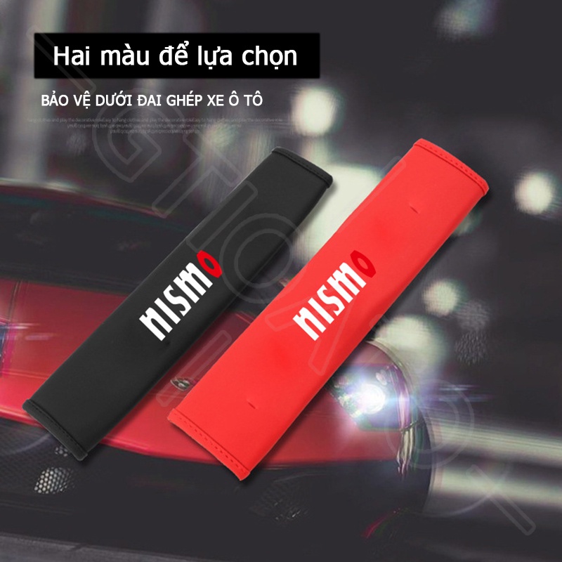 GTIOATO NISMO Da DâY Đai An ToàN Ô Tô CàI DâY An ToàN Ô Tô BọC DâY An ToàN Xe HơI Đệm Bọc Dây Đai An Toàn Xe Hơi Phụ KiệN Ô Tô Phụ KiệN Trang Trí Ô Tô Cho Nissan Almera Navara XTail Terra Sunny Qashqai