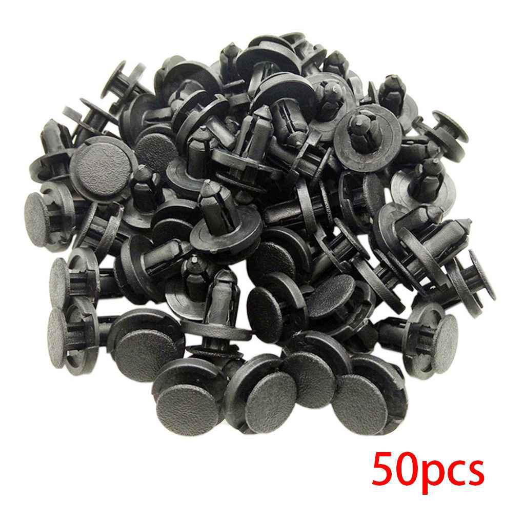 Set 50 đinh tán nhựa 8mm cho cửa xe hơi Toyota ( ngắn ĐEN NHÁM) - Chốt vít nở cho ô tô