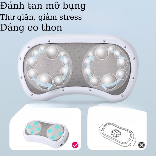 Máy massage xoa bụng Juti Home rung giảm mỡ bụng, máy tan mỡ bụng thúc đẩy nhu động ruột đường tiêu hóa