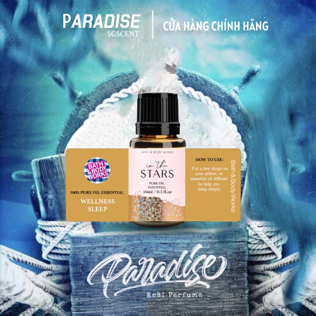 🆂🅶.🆂🅲🅴🅽🆃 Tinh dầu thư giãn Bath&Body Works In The Star đủ mùi (into the night/gingham/black chery/rose...) 10ml