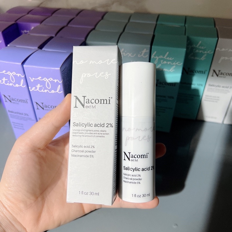 Serum Nacomi Salicylic Acid 2% tẩy da chết, kiểm soát dầu, ngăn ngừa mụn 30ml