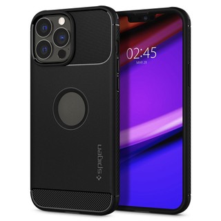 ỐP LƯNG SPIGEN IPHONE 13 PROMAX I RUGGED ARMOR - MATTE BLACK