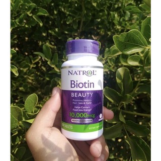 Viên uống hỗ trợ mọc tóc natrol biotin 10000mcg của mỹ lọ 100 viên