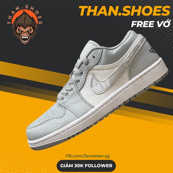 Giày Air JD1 Low White Camo, JD1 Thấp Camo - Than.Shoes