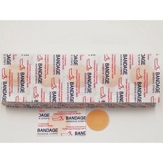 100 miếng dán cấy chỉ tròn bandage. băng keo cá nhân tròn