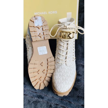 GIÀY BOOT NỮ MK MICHAEL KORS KINCAID LACE UP BOOTIE NWT SIZE 36.5