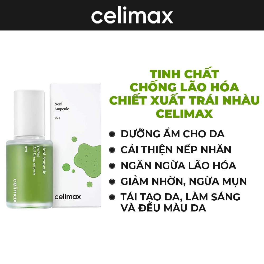 Tinh Chất Chống Lão Hóa Chiết Xuất Trái Celimax The Real Noni Energy Ampoule 30ml