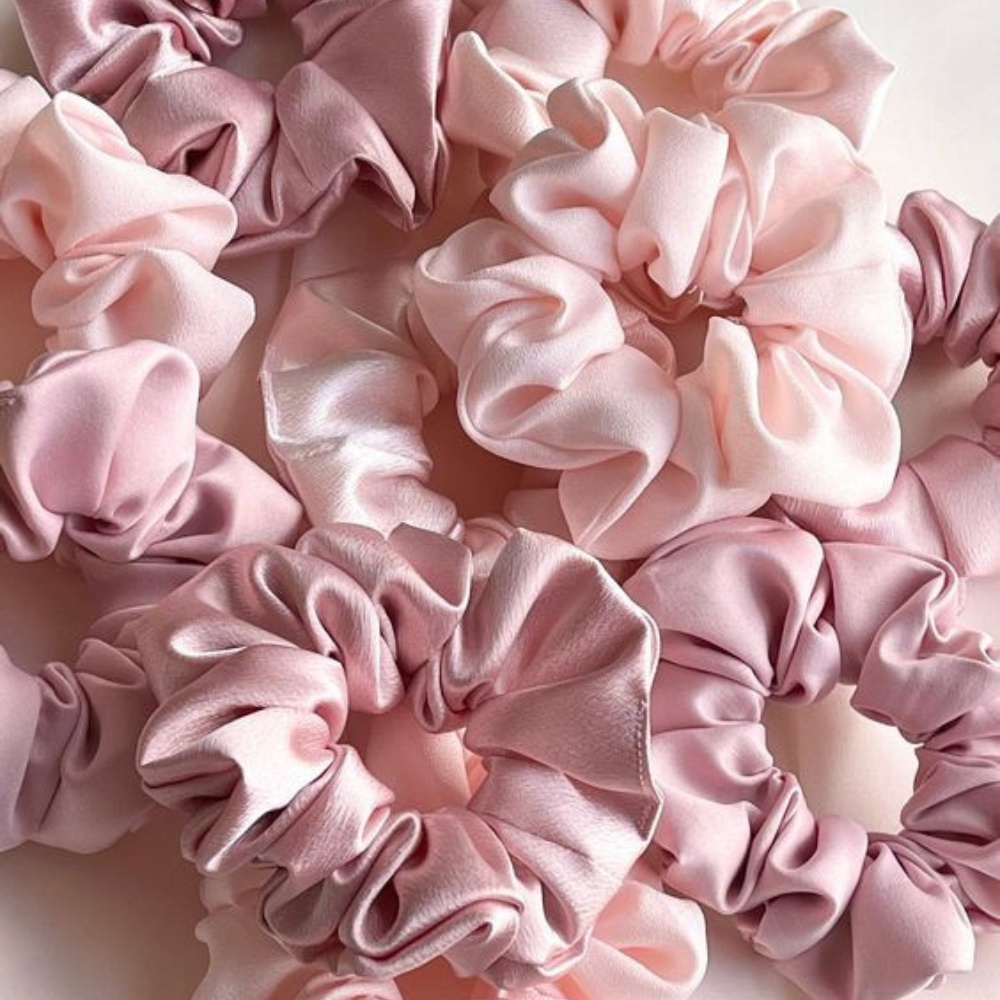 Misschic dây buộc tóc màu hồng