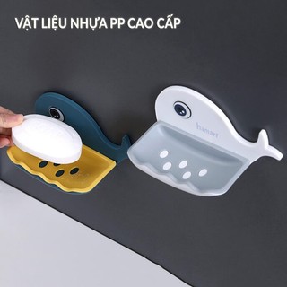 Khay Đựng Xà Phòng Hình Cá Voi Dán Tường