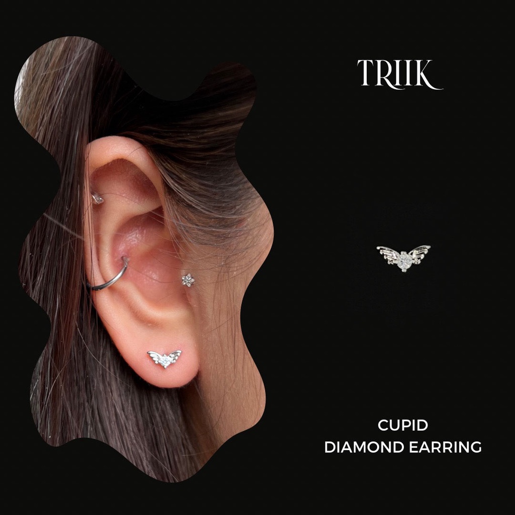 Khuyên tai đá - Cupid Diamond Earring ( giá 1 chiếc )