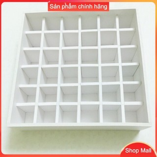 Khay son 36 ô màu trắng siêu gọn gàng