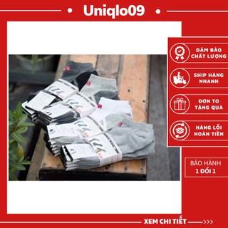 Combo 5 đôi tất nam cổ ngắn u.ni set 5 đôi vớ nam ngắn cổ chất liệu nano chống hôi chân - unq03