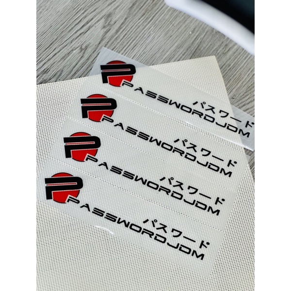 Tem Sticker Jdm In Siêu Trong dán trang trí xe ( 1 cặp )
