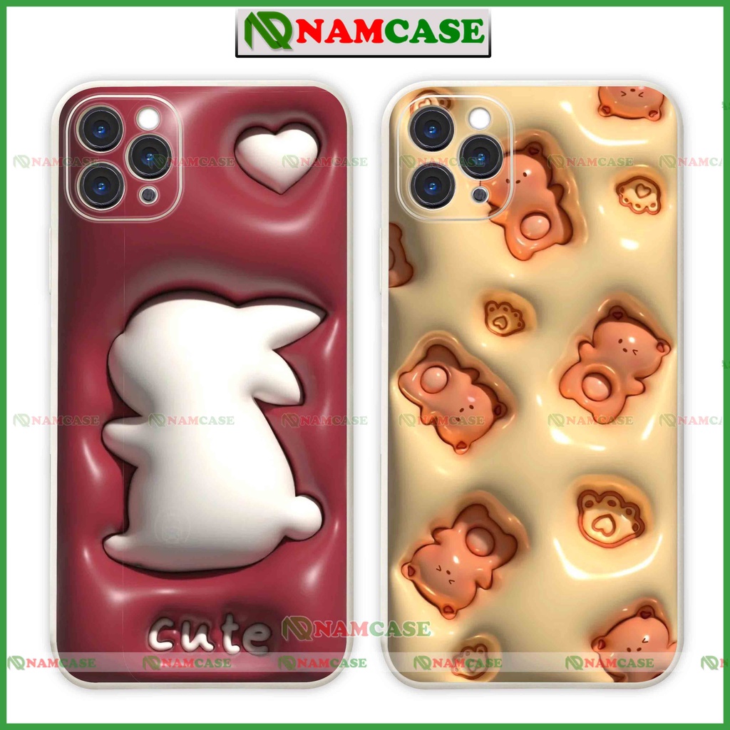Ốp lưng iphone cặp đôi hoạt hình 3D độc lạ ngộ nghĩnh dễ thương đẹp cho ip 6/6s/7/8/X/XS/11/12/13/14 Pro Plus Max