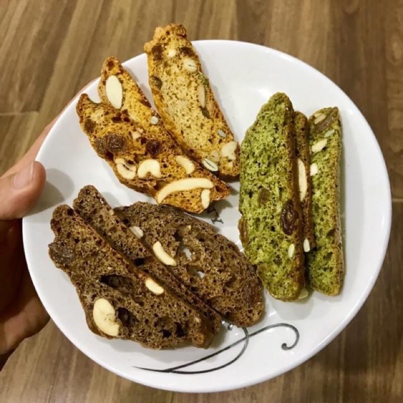 Bánh BISCOTTI ăn kiêng mix 3 vị