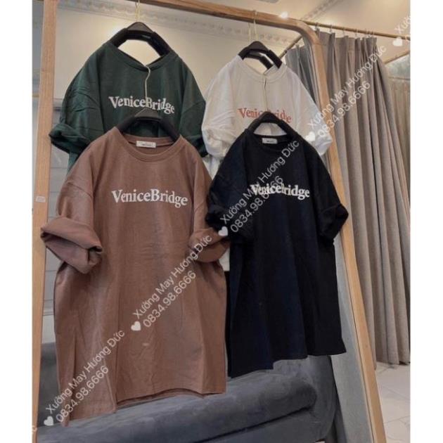 [Rẻ Vô Địch] Áo Phông Tay Lỡ 3158 Cotton Khô Unisex Form Rộng VeniceBridge