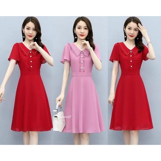 Đầm voan ép đá / đính ngọc _ Đầm thiết kế nhiều form size M.L.XL.2XL