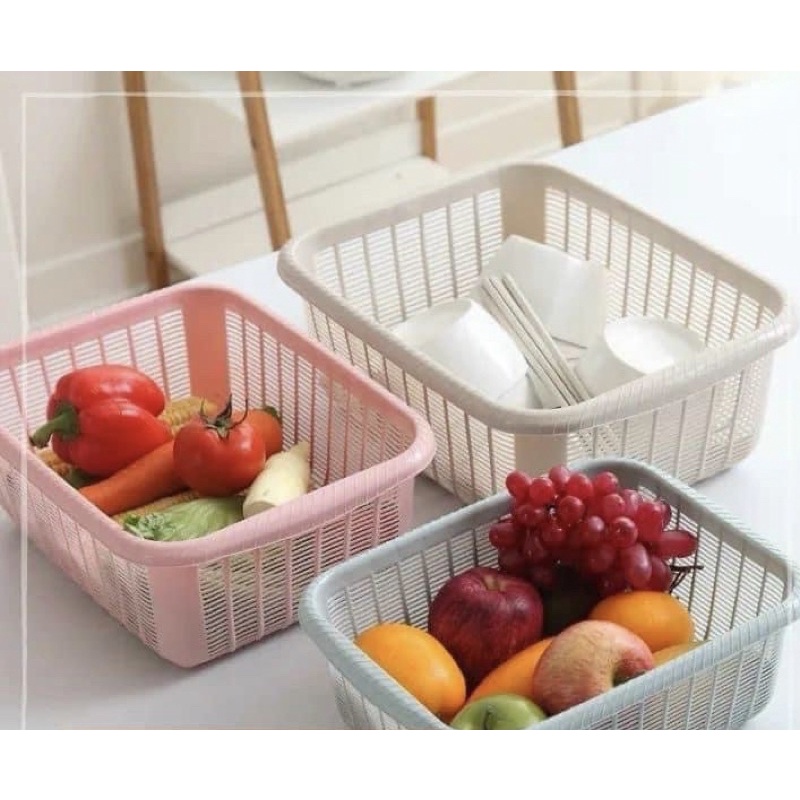 RỔ NHỰA VUÔNG CÓ NẮP ĐẬY VIỆT NHẬT TIỆN LỢI