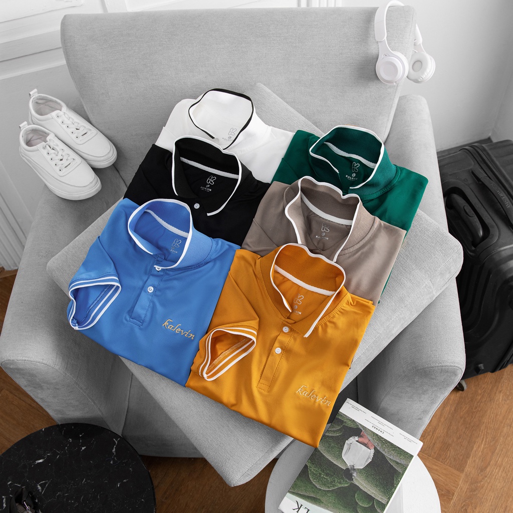 Áo polo nam áo thun polo nam có cổ cao cấp chính hãng chuẩn from tay ngăn