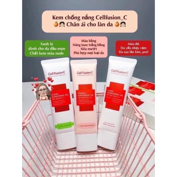 kem chống nắng cell (mua tại Hàn )