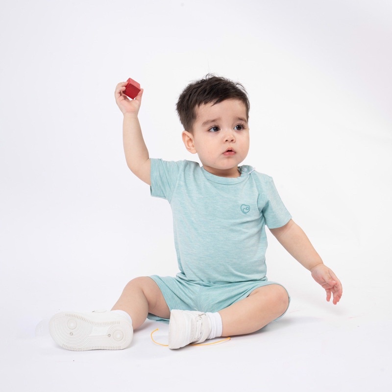 BuBaby-Bộ ngắn tay cài vai  - Bambus BBB130102