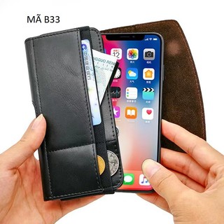 Bao da điện thoại đeo thắt lưng Mã B33
