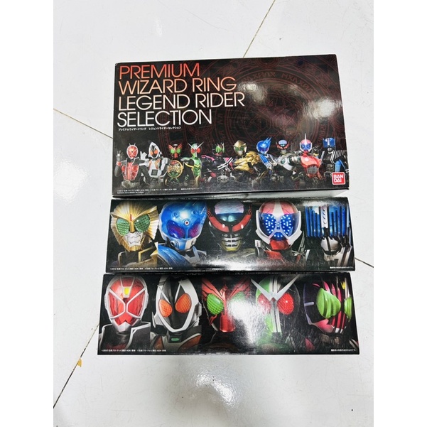 Đồ chơi siêu nhân Bandai Wizard / Narikiri Kamen Rider Wizard Legend Rider Selection Premium Wizard Ring Nguyên Set