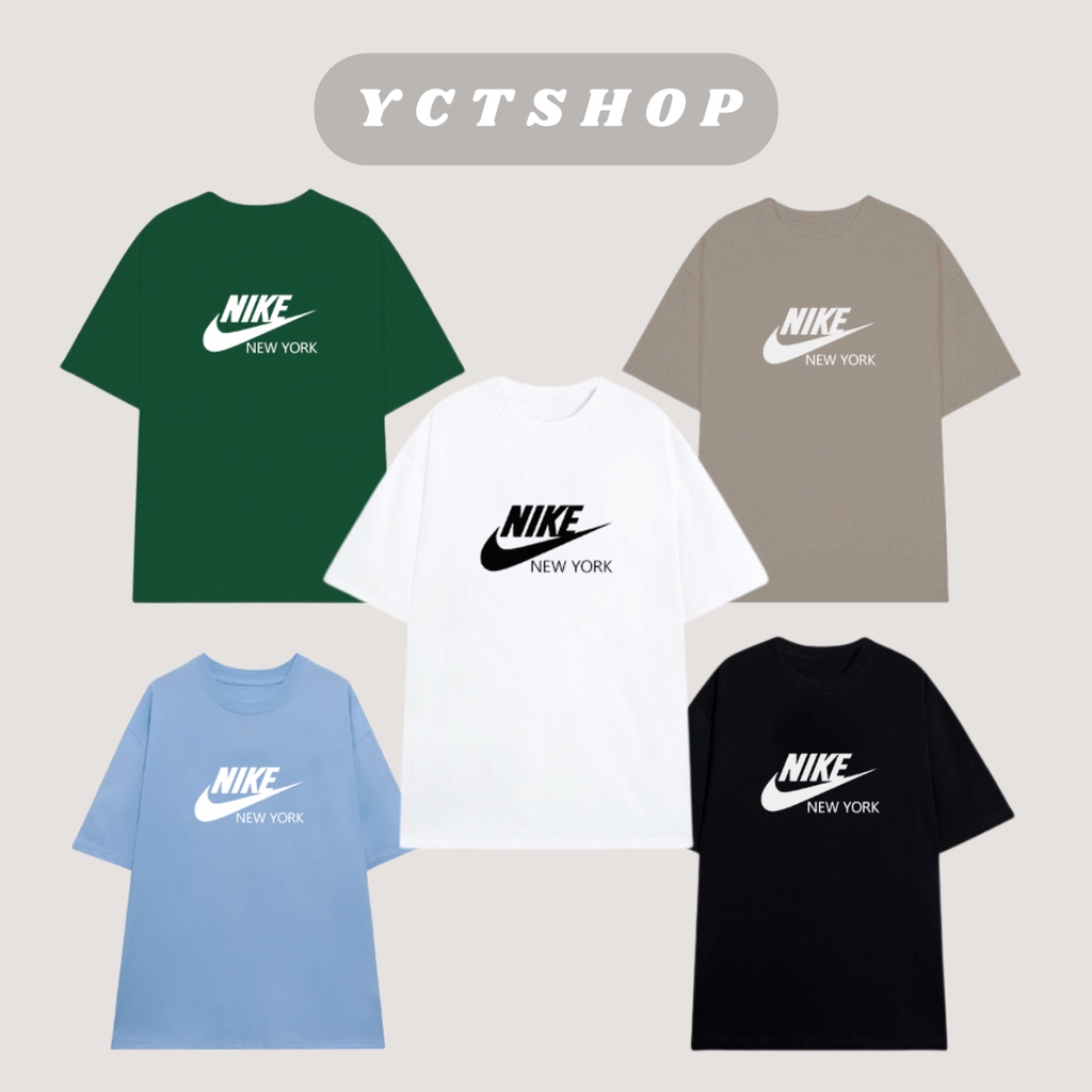 Áo thun nike chính hãng áo nike new york form rộng phong cách unisex phông basic nam nữ tay lỡ chất liệu cotton YCTSHOP