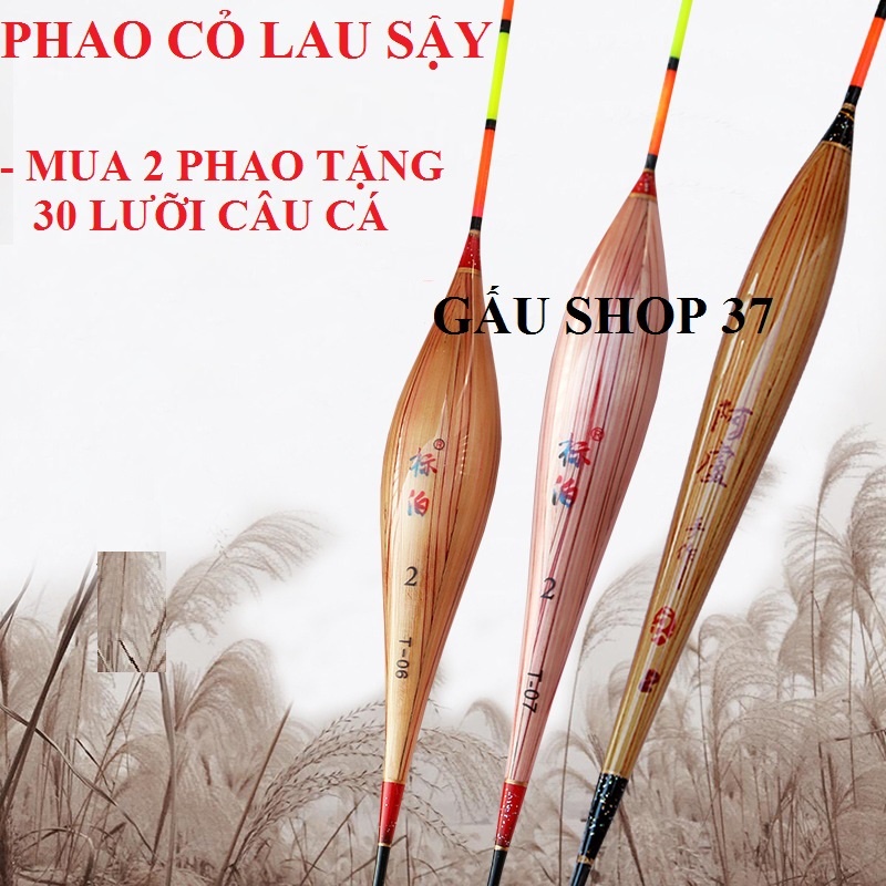 FreeShip_Phao Cỏ Câu Đài - Cỏ Lau Tự Nhiên 100%