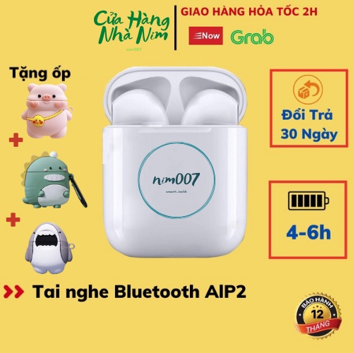 Tai nghe Bluetooth AlP2 Không Dây Full Chức Năng Pin Trâu 4-6h, Định Vị, Đổi Tên, dùng cho mọi dòng máy