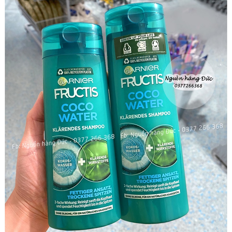 Gội xả Garnier Fructis Đức không Silicon- Nguồn hàng Đức