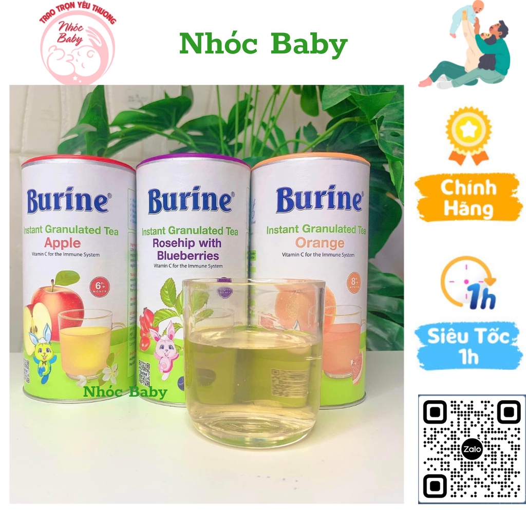 Trà cốm hoa quả HiPP Burine bổ sung Vitamin C, dành cho bé từ 4, 6, 8 tháng tuổi - Date 2024 - 1 Đổi 1 Nếu Lỗi NSX