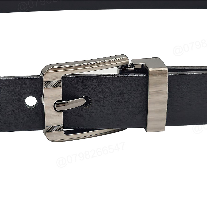 Thắt lưng học sinh nam DHM-438 | Đầu khoá kim kẹp bản nhỏ 2.3cm thời trang | Bảo hành 12 tháng