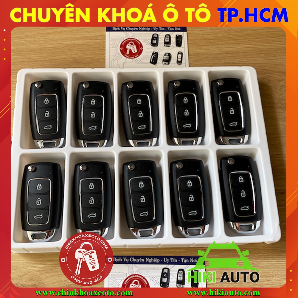 Chìa khoá gập Toyota Vios 2006-2023, Chìa khoá gập tiện lợi và sang trọng đầy đủ tính năng như chìa zin