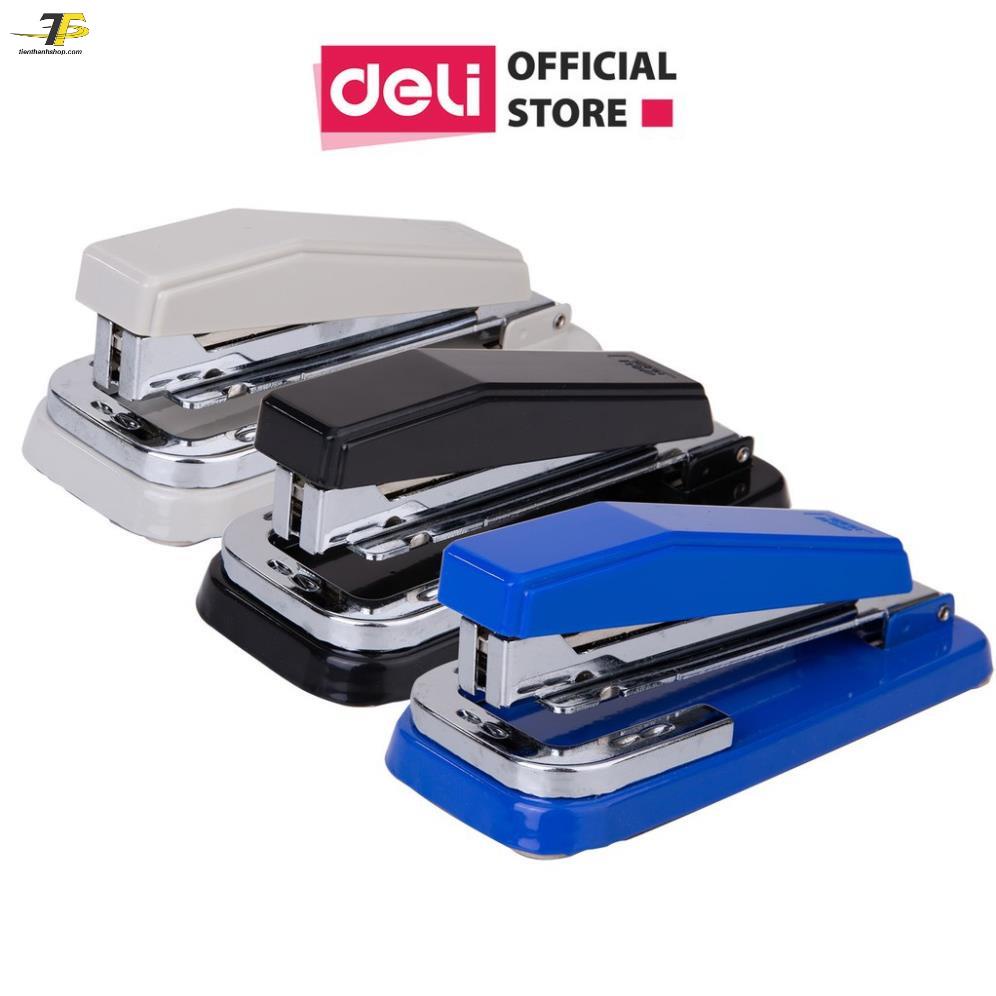 Dập ghim xoay 3 chiều 25 trang - Deli 414  Ghim phù hợp: 24/6 hoặc 26/6