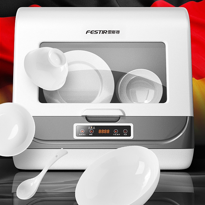 Máy rửa bát tiệt trùng sạch 360 độ - Máy rửa bát dùng cho gia đình - Máy rửa bát siêu sạch nhà bếp có thể rửa hoa quả