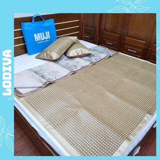 Chiếu mây muji nhật bản chính hãng, Chiếu Điều Hòa Thông Minh Thoáng Khí, Mát Rượi, tặng kèm 2 vỏ gối