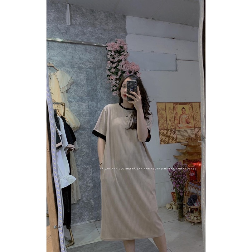 VÁY BẦU TĂM CỔ TRÒN