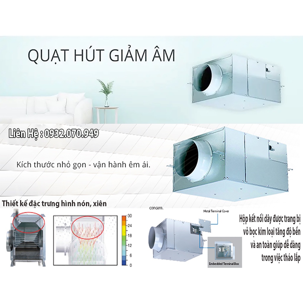 Quạt hút Cabinet Panasonic FV-18NS3 - Bảo hành chính hãng