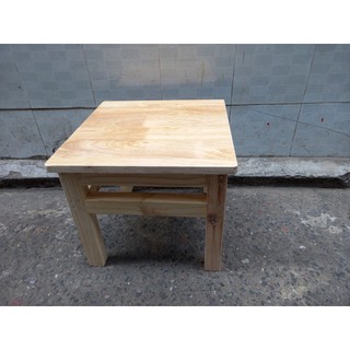 Ghế đôn mặt ghế lớn 40 cm _bằng gỗ cao su 40x40x35cm