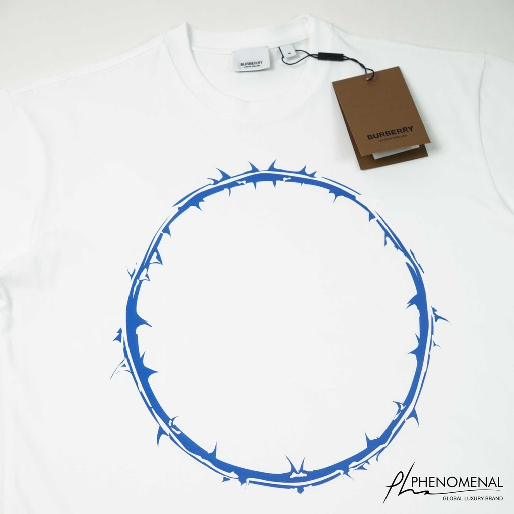 ÁO THUN BURBERRY THORN AND LOGO , ÁO THUN BBR VÒNG TRÒN GAI NAM NỮ UNISEX