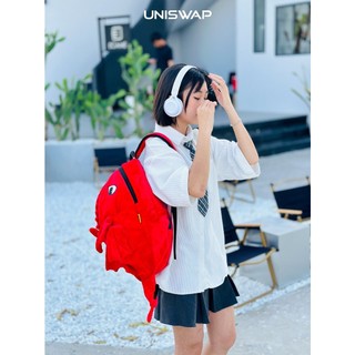 Balo con rồng răng sún vải nhung màu đỏ cute đi chơi,đi du lịch,đi phượt... rất tiện lợi